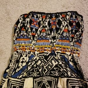 Angie strapless multicolor dress